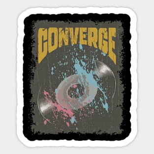 Converge Vintage Vynil Sticker